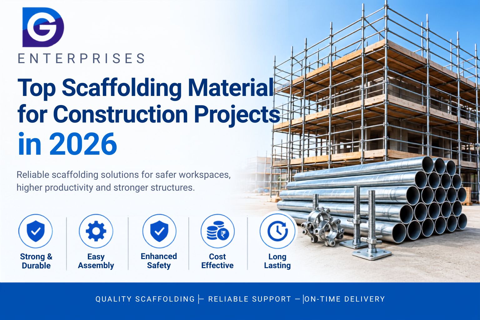 Top Scaffolding Material for Construction Projects in 2026
